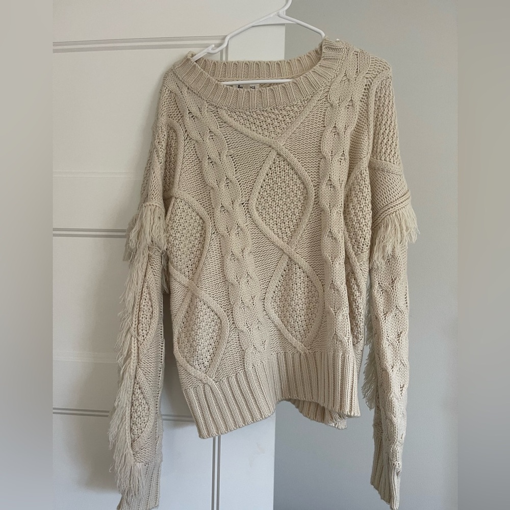 Cable Knit Cream Sweater